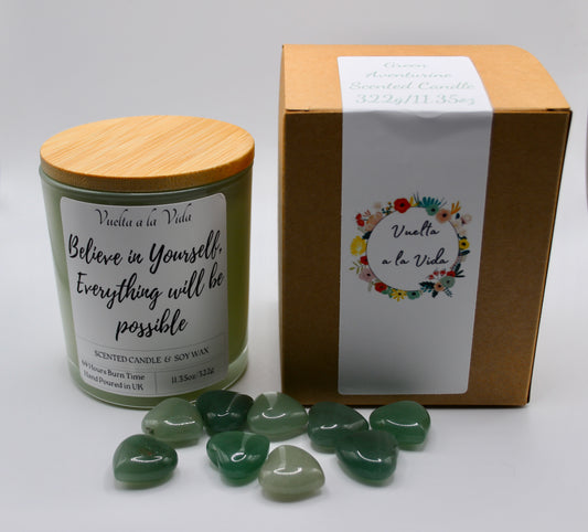 GREEN AVENTURINE & INTENTION Candle