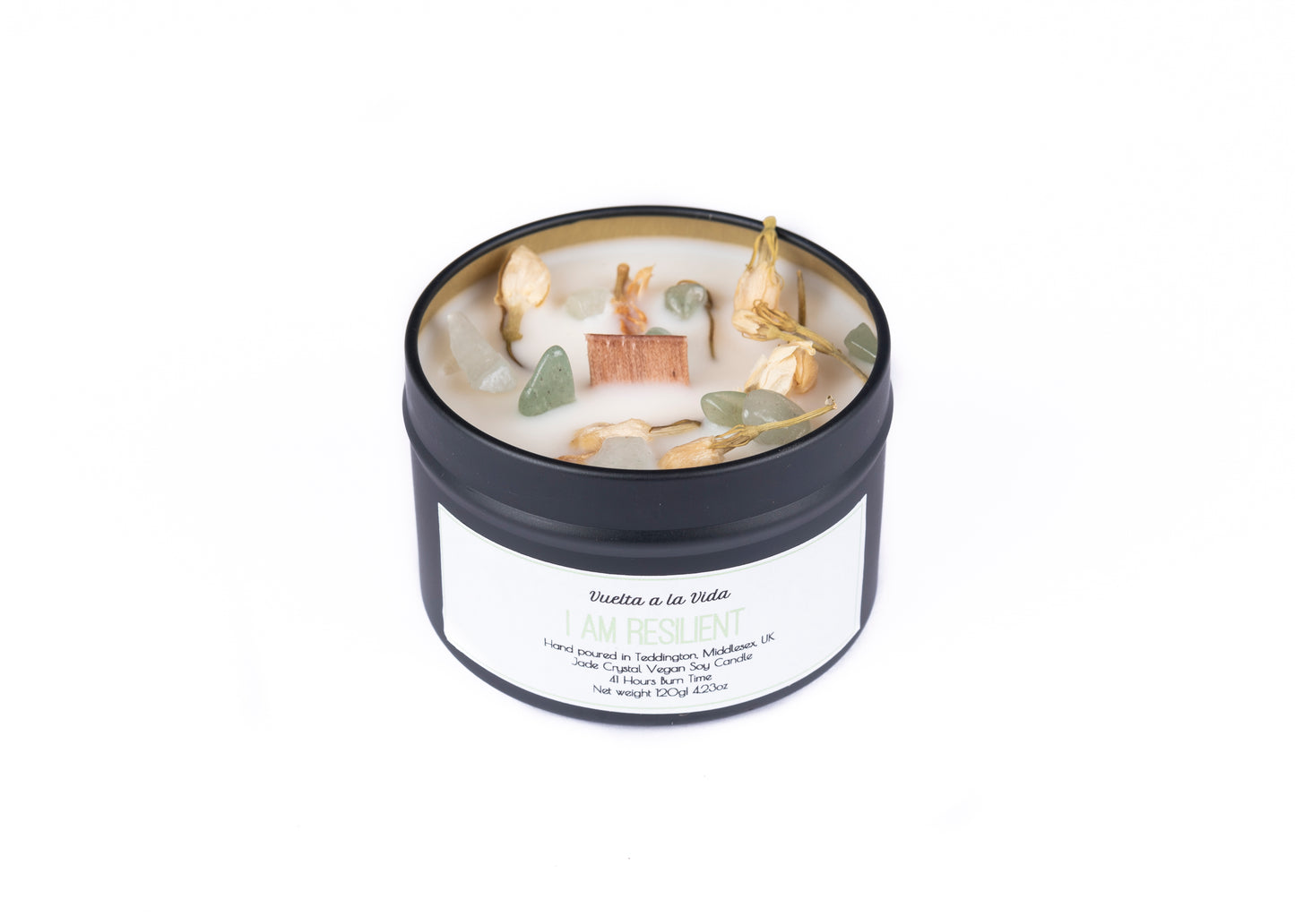 I AM RESILIENT - Jade Stone Candle